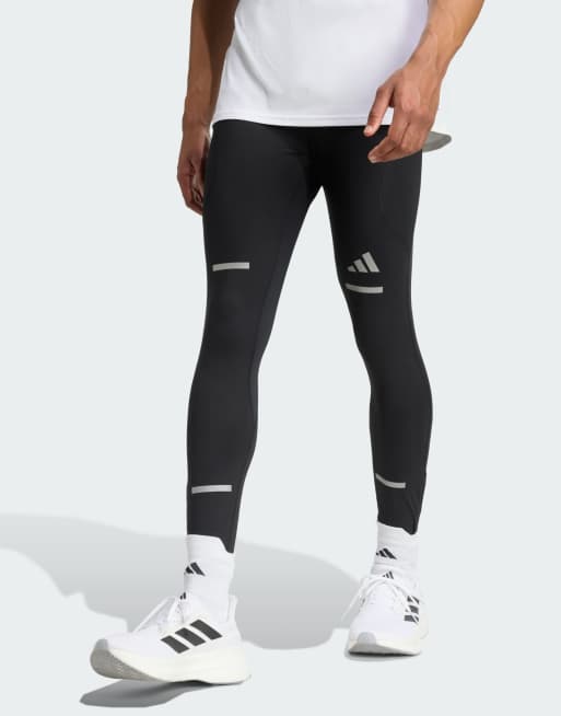 adidas Performance – Adi365 Running Climawarm+ – Czarne legginsy do biegania