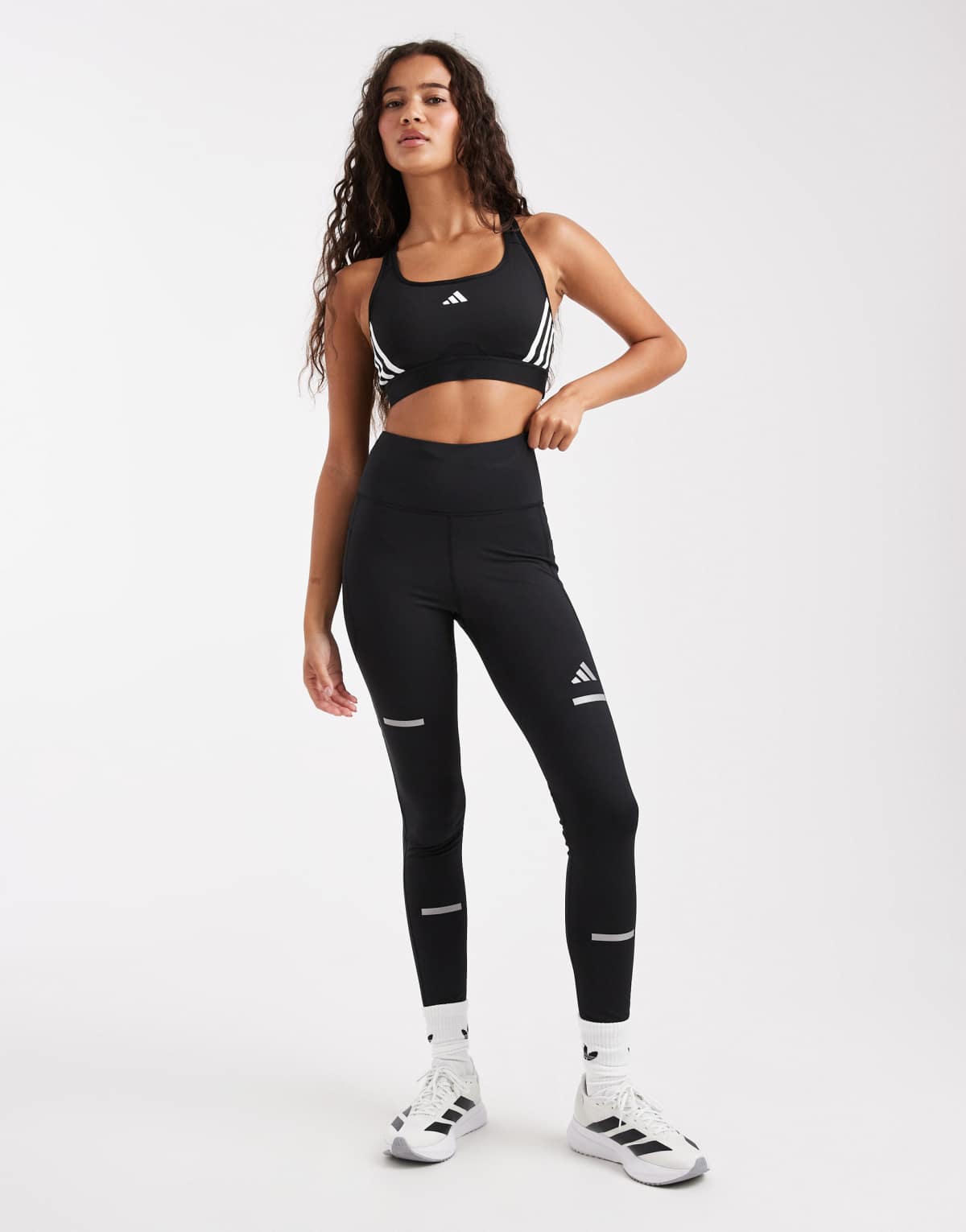 adidas performance Adi365 running climawarm+ leggings in black
