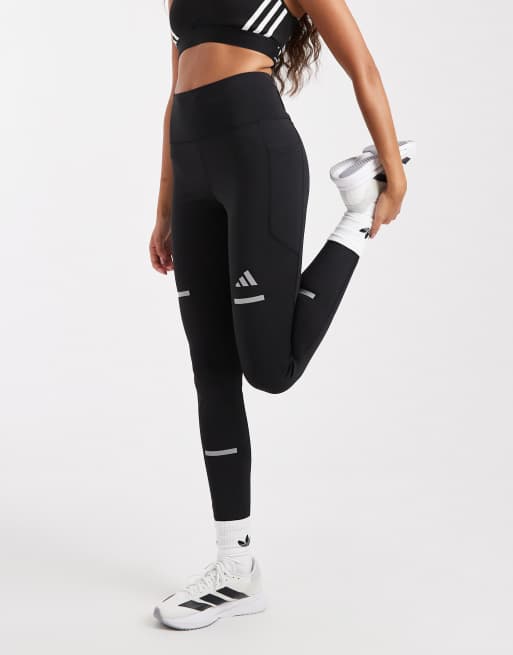 adidas performance Adi365 running climawarm+ leggings in black