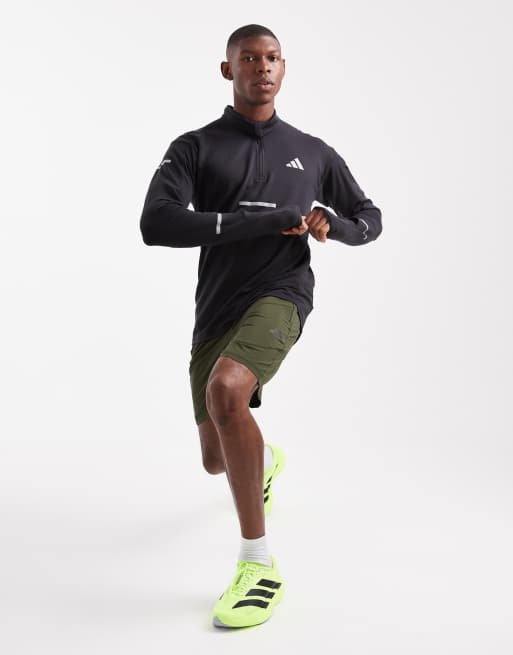 adidas Performance – Adi365 Running Climawarm+ – Svart topp med kort dragkedja, 2 av 5