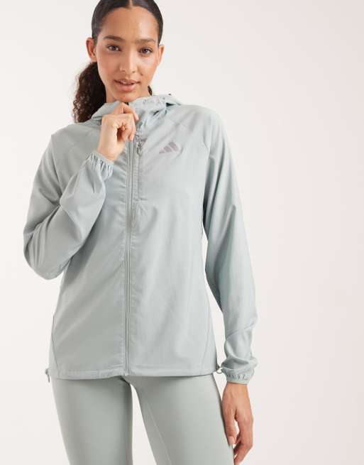 adidas performance - Adi365 Running Essentials - Giacca color salvia wonder