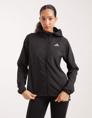adidas Performance - Adi365 Running Essentials - Jacke in Schwarz