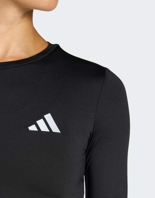 adidas performance Adi365 running essentials longsleeve shirt in black, 2 of 4
