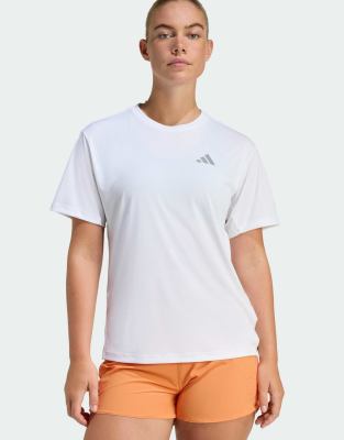 adidas Performance - Adi365 Running Essentials - T-Shirt in Weiß