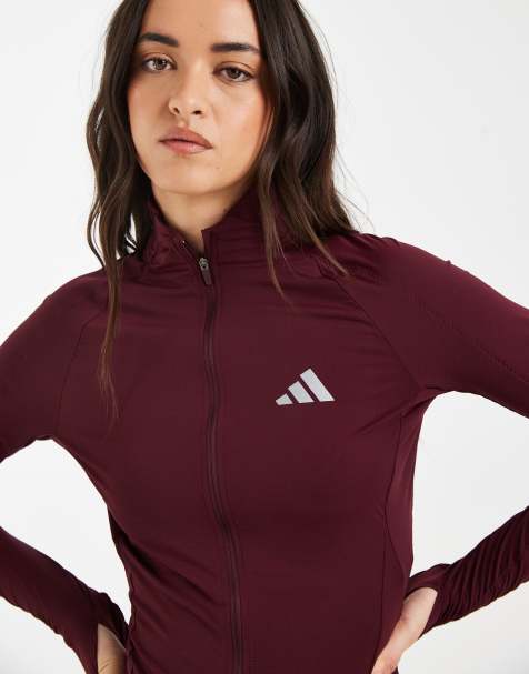 adidas performance - Adi365 Seasonal - Chaqueta de correr color magenta doble para mujer - view 1