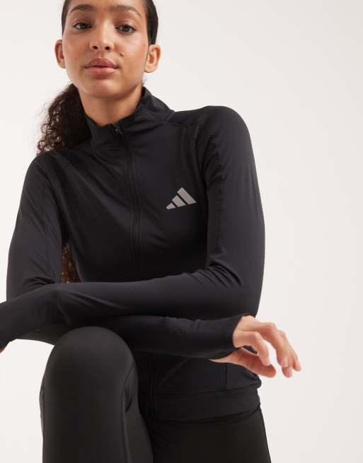 adidas Performance – Adi365 Seasonal – Czarna kurtka do biegania, 2 z 4
