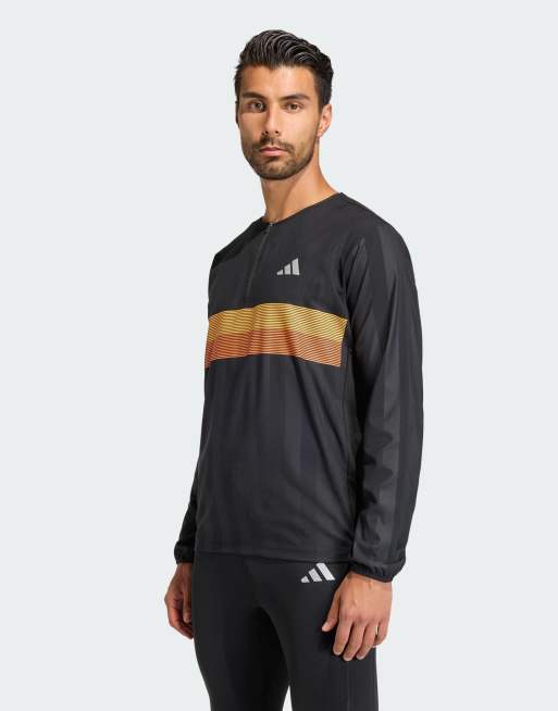 adidas performance Adi365 seasonal mens running crew sweatshirt in black