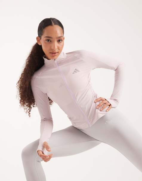 adidas performance Adi365 seasonal womens running jacket in ice lavender
