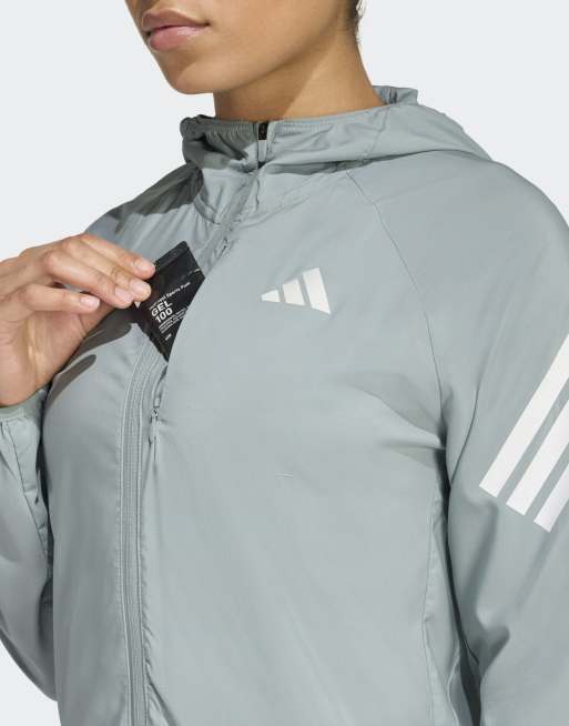 adidas Performance - Adi365 - Veste de course à logo emblématique - Sauge éclatant, 4 de 4