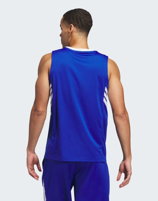 adidas performance – adidas Basketball Legends – Mörkblått och vitt sportlinne, 2 av 4