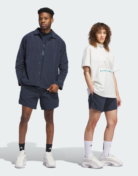 adidas performance Adidas basketball woven shorts (gender neutral) in aurora ink - view 1