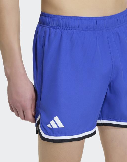 adidas Performance – Adidas – Blå och vita badshorts med logga, 4 av 4