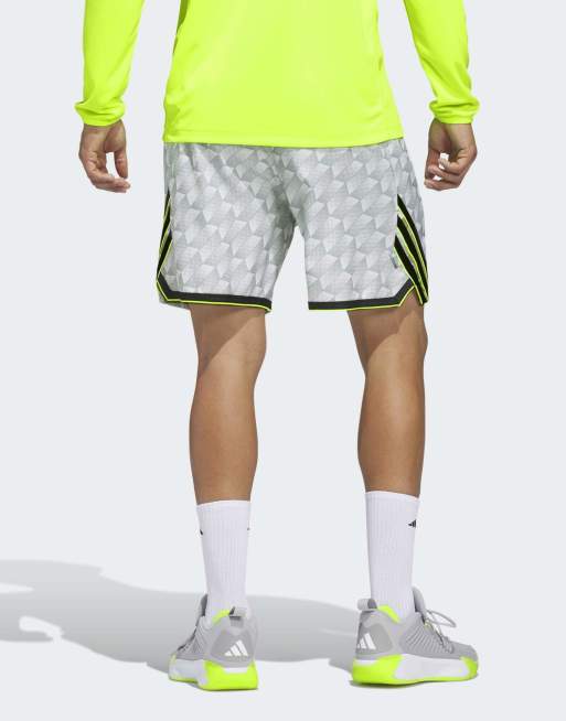 adidas Performance – Adidas Crazy Lite – Gemusterte Shorts in Wonder Sage, 2 von 4