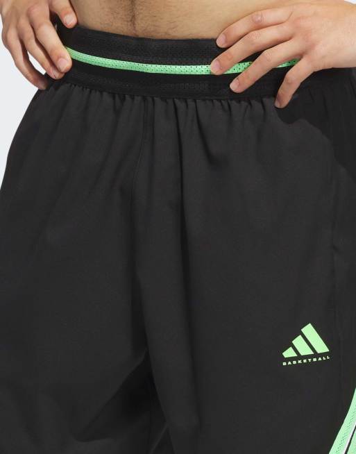 adidas Performance – Adidas – Crazy Lite – Svarta och limegröna shorts, 2 av 5