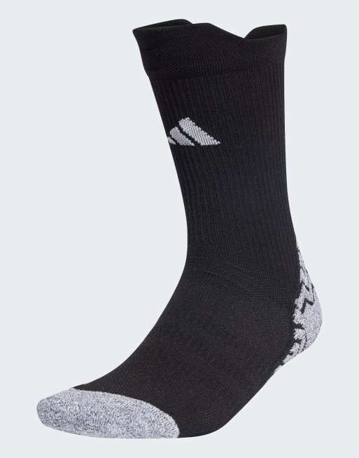 adidas Performance - Adidas Football - Sorte og hvide strikkede performance-sokker med stødabsorberende design og greb