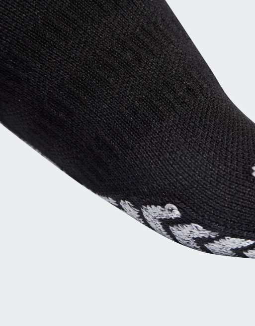adidas Performance - Adidas Football - Sorte strikkede performance-sokker med greb og hvide detaljer, 3 af 3