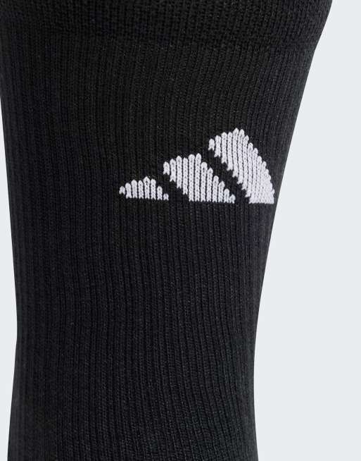 adidas performance – Adidas – Gepolsterte Performance-Crew-Fußballsocken in Schwarz/Weiß mit Grip-Print, 2 von 3