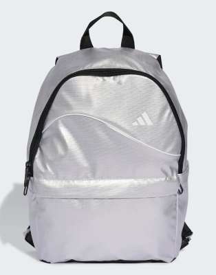 adidas performance - Adidas Glow - Rucksack in Metallic-Silber/Weiß