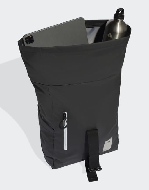 adidas performance Adidas hybrid backpack in black / reflective silver, 4 of 4