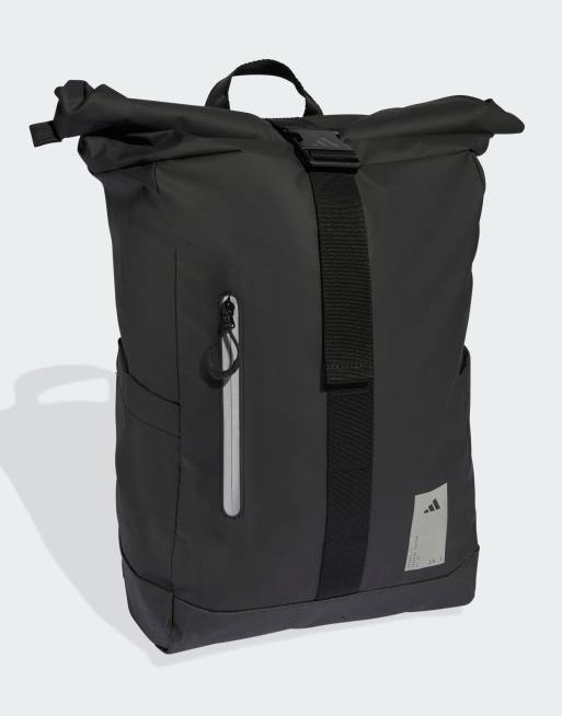 adidas Performance – Adidas hybrid – Svart/silverreflekterande ryggsäck, 3 av 4