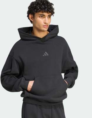 Adidas Noir Felpa Con Cappuccio - Immagine 3