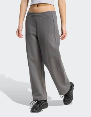 Adidas Kit - Pantalon barrel à petit logo - Gris M