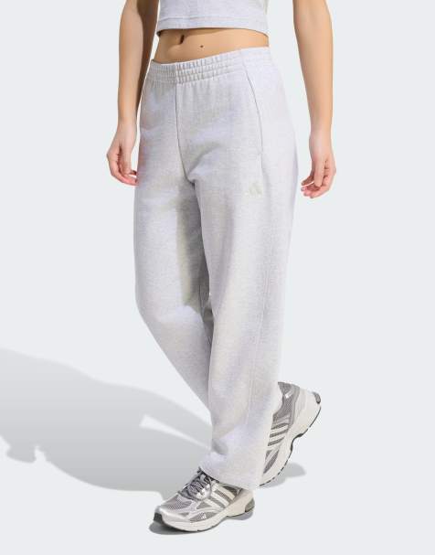 adidas performance Adidas kit petit logo pantalon barrel gris chiné clair - view 1
