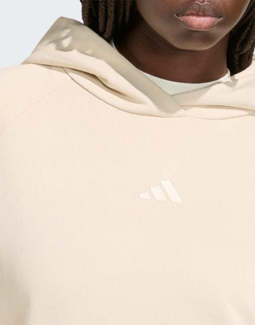 adidas Performance - adidas Kit - Råhvid hættetrøje med 3 striber, 2 af 4