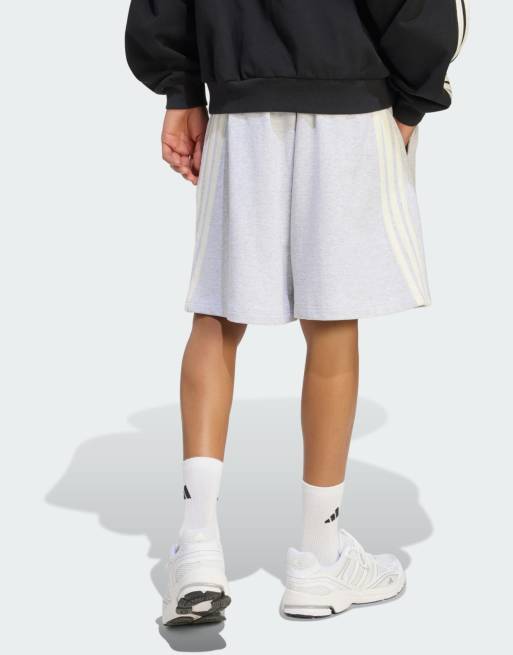 adidas Performance - Adidas Kit - Short à 3 bandes - Gris clair chiné/blanc cassé, 2 de 4