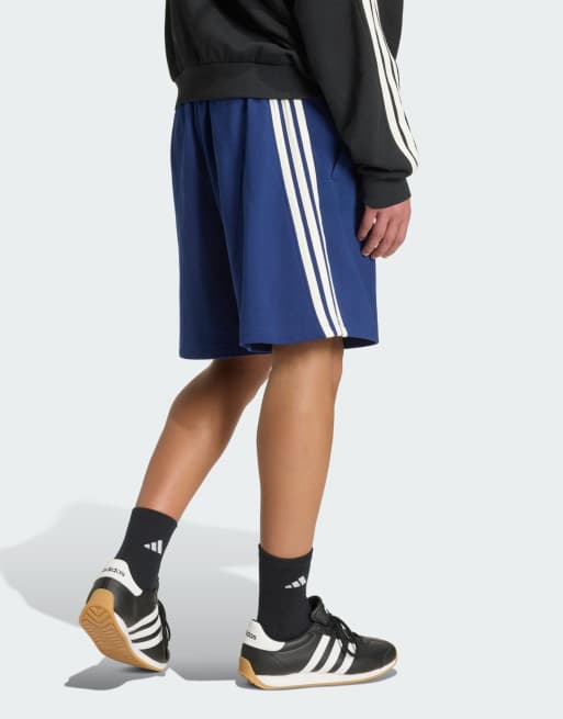adidas Performance – Adidas Kit – Shorts in Dunkelblau/Wollweiß mit den drei Streifen, 2 von 4