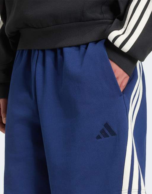 adidas Performance – Adidas Kit – Shorts in Dunkelblau/Wollweiß mit den drei Streifen, 3 von 4