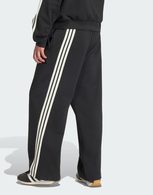 adidas Performance - Adidas Kit - Sorte bukser med vide ben og 3 hvide striber, 2 af 4