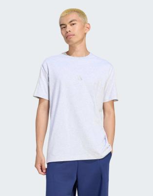 Adidas Gris T-Shirt 3-Stripes - Immagine 2