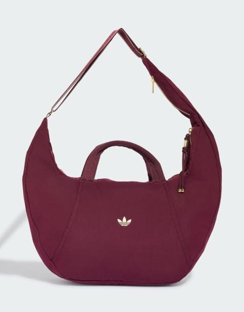 adidas performance Adidas og sport croissant bag large in maroon / warm vanilla / gold - view 1