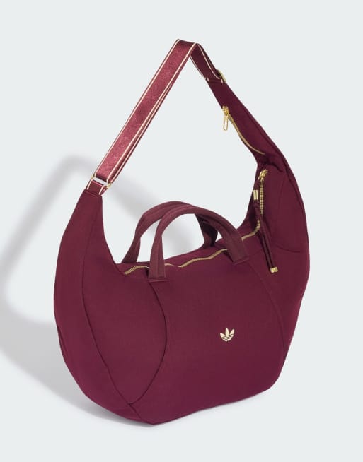 adidas performance Adidas og sport croissant bag large in maroon / warm vanilla / gold, 2 of 4