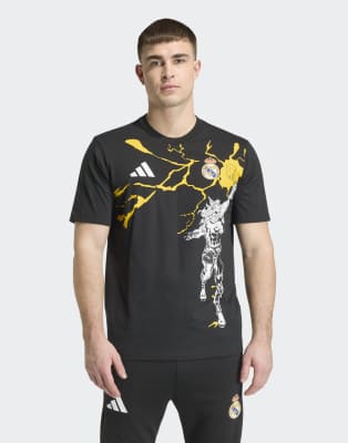 Performance - Real Madrid Avengers - T-Shirt in Schwarz Schwarz M