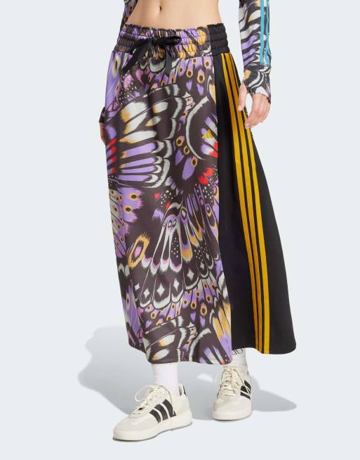adidas performance - adidas x Farm - Jupe de qualité supérieure - Noir et violet délavé
