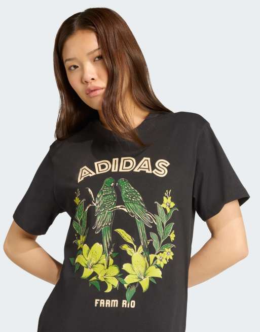 adidas performance - Adidas X FARM Rio - T-shirt à motif - Noir, 3 de 4