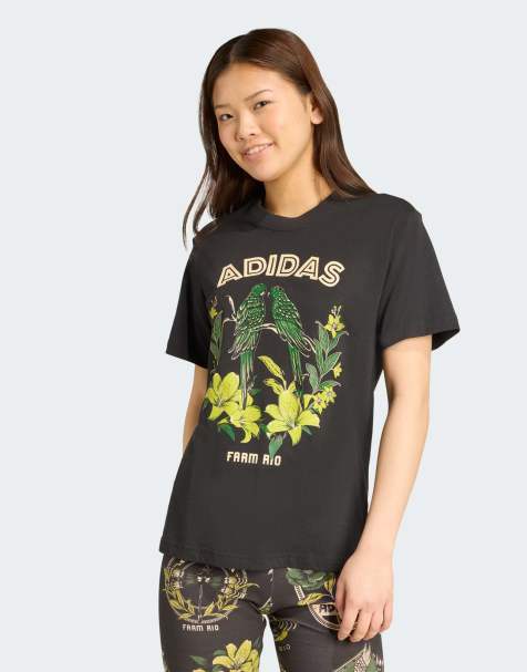 adidas Performance - Adidas x Farm - Sort T-shirt med grafik - view 1