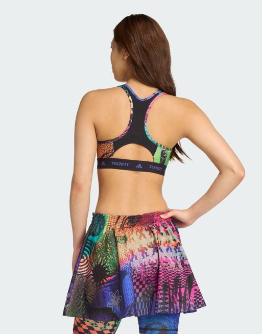 adidas performance Adidas x jeremy scott bra in multicolor / semi lucid fuchsi, 2 of 4
