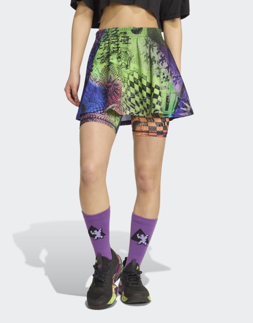 adidas Performance – adidas x Jeremy Scott – Flerfärgad kjol
