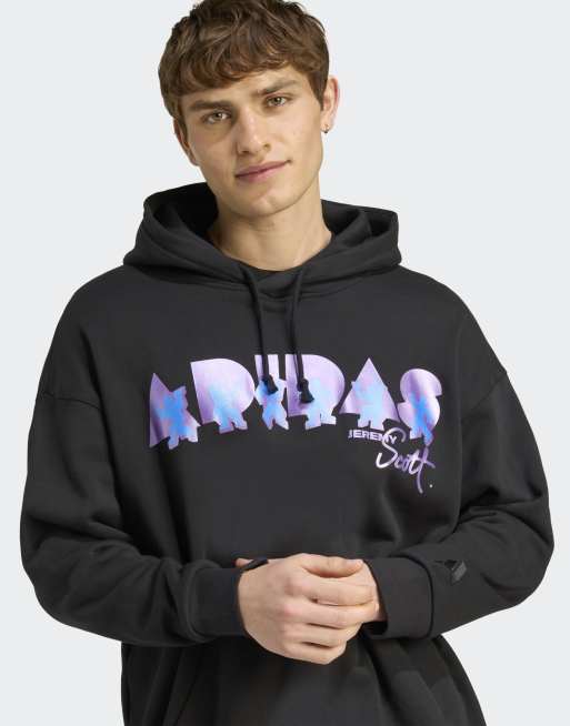 adidas performance Adidas x jeremy scott hoodie in black | ASOS