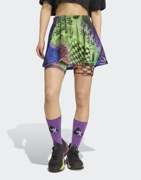 adidas performance Adidas x jeremy scott skirt in multicolor / semi lucid fuchsi