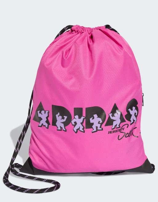 adidas Performance - Adidas x Jeremy Scott - Sacca da palestra color fucsia lucido/nero