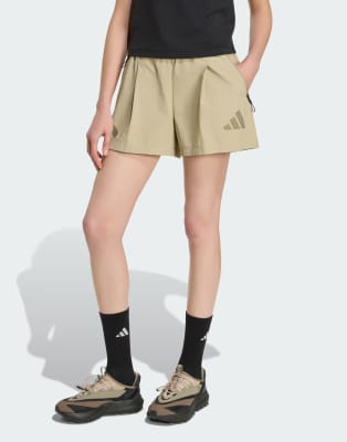 adidas Performance - adidas Z. N.E. - Gewebte Shorts in Wonder Cargo-Neutral