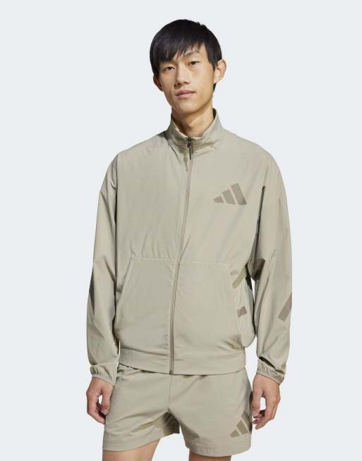 adidas performance - Adidas z.n.e. - Haut de survêtement tissé - Beige mastic