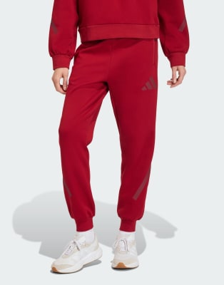 Adidas Z.N.E. - Pantalon de sport - Bordeaux actif-Rouge 2XS