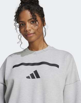 adidas Performance - Adidas ZNE - Sweat - Gris moyen chiné