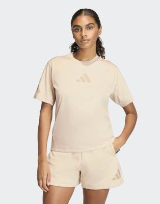 adidas Performance - adidas Z. N.E. - T-Shirt in Crystal Linen-Neutral