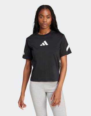 adidas performance Adidas z. n.e. tee in black / white